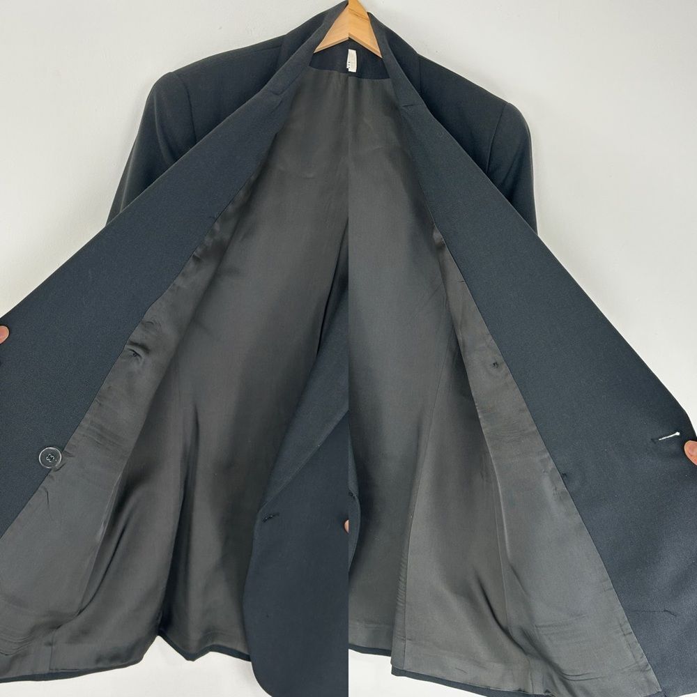 Vintage Saville Dark Green Double Breasted Wool Blended Blazer - Picture 7 of 8